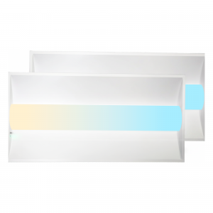 LED Lighting Solutions Emergency 2x4 LED Troffer Light, Emergency Battery Backup 2 pack 90m, 6500 Lumens, CCT 3000K-5000K, Dimmable, 80 CRI, IC/ETL/UL, Power Failure Emergency Light for Home or Commercial Use