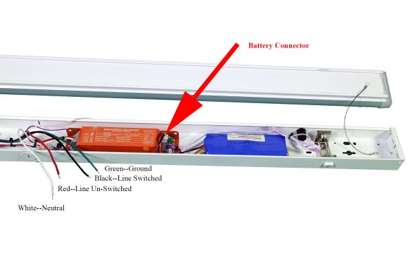 LED & Lighting Solutions - 4FT Linear Strip Light/Stairwell Fixture w/Emergency Battery, 4CCT 3500,4000,5000,6500K/Power Selectable 30W, 35W, 40W DLC - Image 5