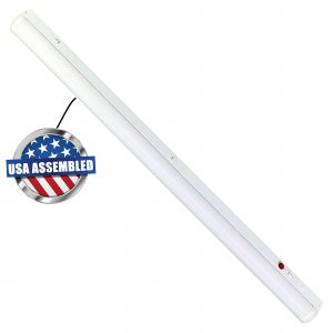 LED Lighting Solutions 4FT Emergency Linear Strip & Stairwell Fixture 90M Battery, 4CCT 3500,4000,5000,6500K/ Power Select 30W 40W, DLC, USA Battery Light Fixture