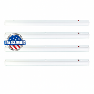 LED Lighting Solutions 4FT Emergency Linear Strip & Stairwell Fixture 90M Battery 4pack, 4CCT 3500,4000,5000,6500K/ Power Select 30W 40W, DLC, USA Battery Light Fixture