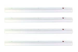 LED Lighting Solutions 4FT Emergency Linear Strip & Stairwell Fixture 90M Battery 4pack, 4CCT 3500,4000,5000,6500K/ Power Select 30W 40W, DLC, USA Battery Light Fixture